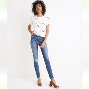 Madewell 10" High-Rise Skinny Jeans: Drop Step-Hem Edition/ 25.